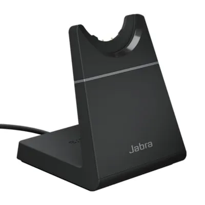 Evolve2 65 Deskstand USB-C Black - Kopfhörer Zubehör, eleganter Ladeständer in Schwarz für Evolve2 65 MS und UC Modelle, sorgt für Ordnung und schnelles Aufladen.