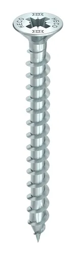 Heco TOPIX-plus Kolo PZD 4,5 x 60 Senkkopfschraube VVG blau verzinkt - 60749 (VPE: 200 Stück)