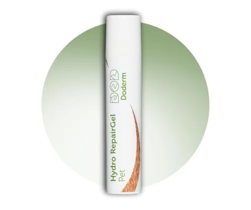 Doderm Hydro Repair Gel für Haustiere 50 ml - Feuchtigkeitsspendendes Gel zur Unterstützung der Hautpflege für Haustiere. Ideal für trockene und empfindliche Hautstellen.