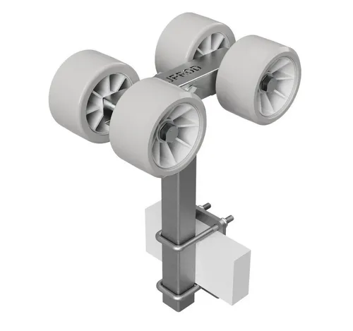 SUPROD Auffahrrampe Sliprollen Slipwagen Sliphilfe Bootstrailer TPU Reifen Ø 120 mm, 4er