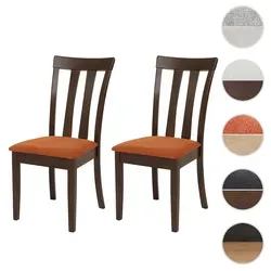 2er-Set Esszimmerstuhl HWC-G46 - Stühle für Esszimmer, Wohnzimmer oder Küche - Bequeme Polsterung und hohe Rückenlehne für optimalen Sitzkomfort, ideal kombinierbar mit verschiedenen Tischen.