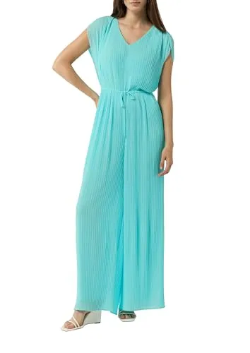 comma Einteiler - Damen Schlafanzug - Bequemer Loose Fit mit V-Ausschnitt und Tunnelzugbund, ideal für entspannte Nächte und gemütliche Tage.