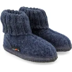HAFLINGER Hüttenschuh Karl Filzpantoffel – Bequemer Hausschuh für warme Füße, Gr. 41 - Hausschuhe aus 100% Schurwolle für optimale Atmungsaktivität und Temperaturausgleich. Ideal für kalte Tage, leise Sohlen für einen sanften Auftritt.