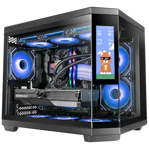 Mars Gaming MC-3TCORELCDM Micro-ATX Gaming-Gehäuse mit 7,2