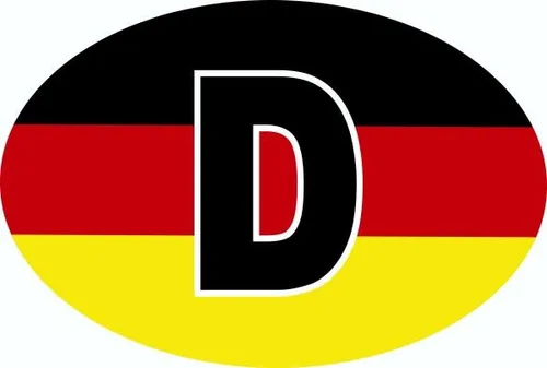 Hermann Schütz Aufkleber Deutschland-Flagge 125x85mm  Aufkleber