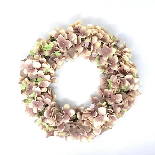 Hortensienkranz hellbraun – CreaFlor Home