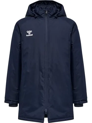 Hummel hmlCORE XK BENCH JACKET KIDS - Marine - 176 - Funktionsjacke für aktive Kinder, strapazierfähig mit gesteppter Wattierung und abnehmbarer Kapuze, ideal für kaltes Wetter.
