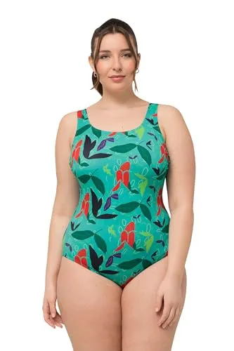 Ulla Popken Damen Badeanzug Alice, Softline, Helles Seegrün von Ulla Popken