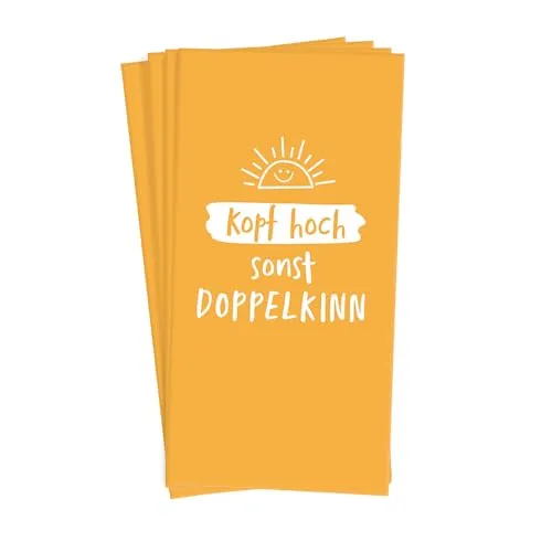 Grafik Werkstatt Taschentücher mit Spruch | Geschenkidee | 10 Stück | Kopf hoch