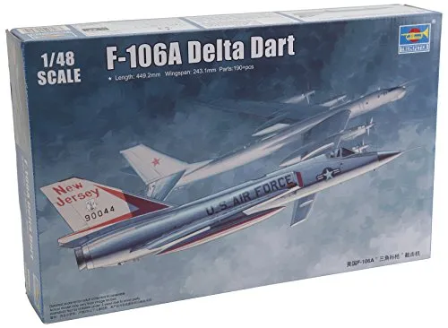 Trumpeter 02891 - 1:48 US F-106A Delta Dart Bausatz - Flugzeuge: Detaillierter Bausatz des legendären Delta Dart für Modellbau-Enthusiasten und Sammler.