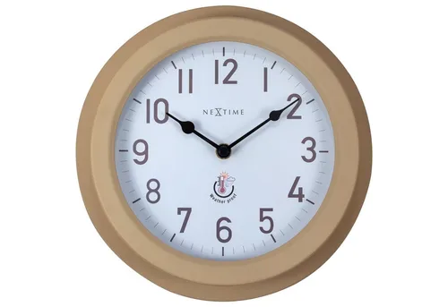 NEXTIME Wanduhr 4301 in braun von NEXTIME