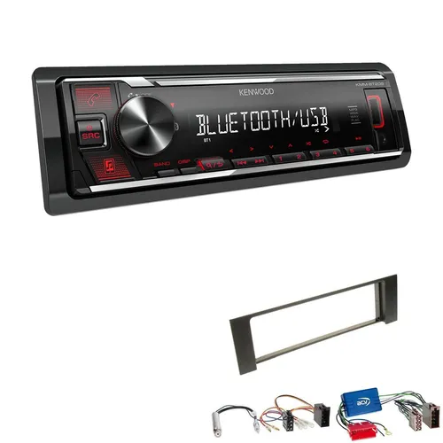 Kenwood 1-DIN Autoradio mit Bluetooth und USB für Audi A4 Cabrio (2002-2006)
