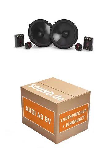 JUST SOUND best choice for caraudio Lautsprecher Boxen Einbauset JBL Stage3 607CF Audi A3 8V Auto-Lautsprecher (50 W, 16 cm)