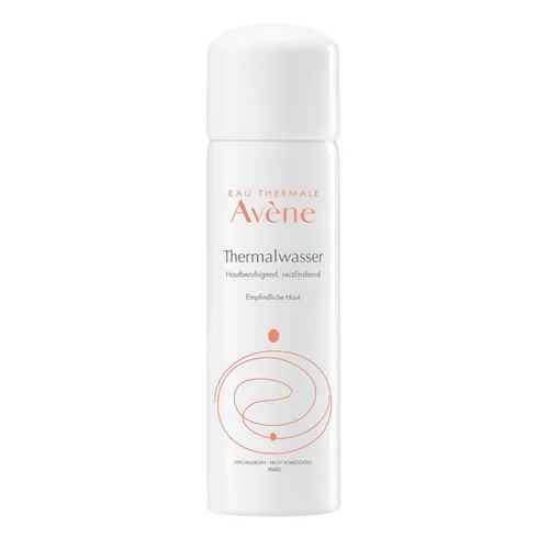 Avene Thermalwasser Reisegröße 50ml - Tagespflege für trockene Haut, ideal für unterwegs, spendet intensive Feuchtigkeit und beruhigt die Haut.