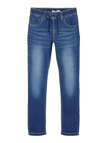 Name It Stretch-Jeans NKMROBIN DNMTHAYERS 3454 blau 176 - Kinderhosen aus elastischem Denim für optimalen Tragekomfort, mit normaler Leibhöhe und angesetztem Bündchen, perfekt für lässige Outfits.
