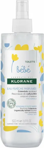 Klorane BÉBÉ Fresh Scented Water 500ML - Frisch duftendes Wasser für Kinder, ideal zur sanften Erfrischung. Mit geprüfter Qualität, perfekt für die tägliche Pflege. Größe: 500 ml.