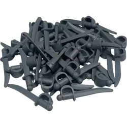 LEGO® Piraten Säbel Dunkelgrau für Minifiguren - 50 Stück - 50 originale LEGO® Säbel in Dunkelgrau für kreative Bauprojekte. Ideal für das Spiel mit Minifiguren und zur Erweiterung Ihrer LEGO® Sammlung. Perfekt für Geschenke und kreative Bauvorhaben.