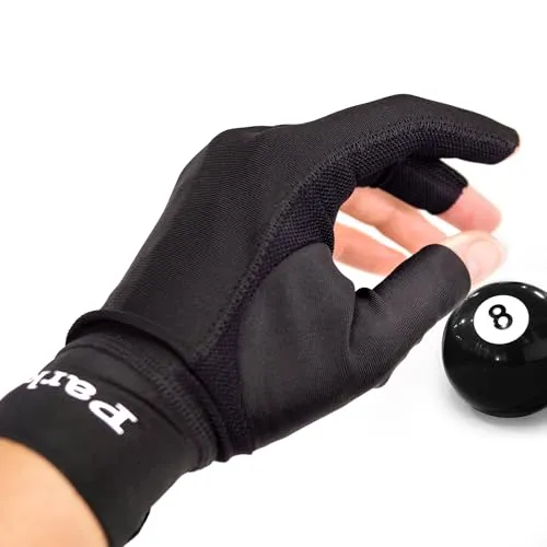J. Parker Billardhandschuh Fingerless Profi schwarz - Fingerloser Billardhandschuh von J. Parker in elegantem Schwarz. Ideal für Präzision und Komfort beim Spielen. Perfekt für ambitionierte Billardspieler.
