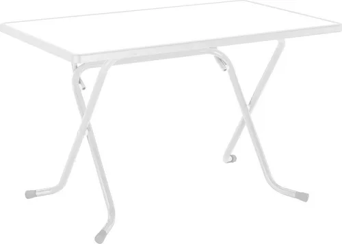 BEST Scherenklapptisch eckig 110x70cm weiß in weiß von Best