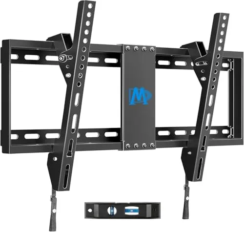 Mounting Dream TV-Wandhalterung neigbar für die meisten 37-70 Zoll LED, LCD, OLED, Plasma-Fernseher bis VESA 600x400mm und 60kg, inkl. Fischer Wandstecker, neigbare TV-Halterung MD2268-LK-02 schwarz