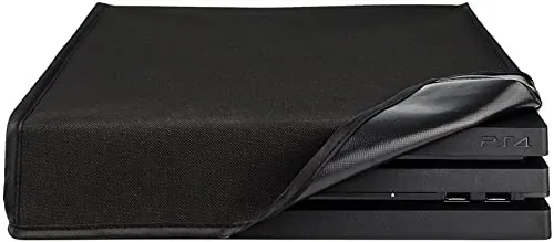 eXtremeRate Spritzwasserdichte Tasche für ps4 Pro Konsole Staubschutze Hülle Case Cover Sleeve Zubehör Abdeckung für ps4 Pro Konsole-Schwarz