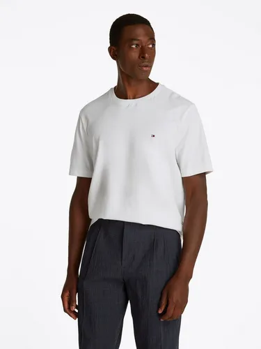 Tommy Hilfiger Herren T-Shirt Kurzarm Essential Regular Fit, Weiß XXL - T-Shirts für Herren, aus 100% regenerativer Baumwolle für höchsten Komfort, ideal für lässige Freizeitlooks und mit der ikonischen Tommy Hilfiger Flag.