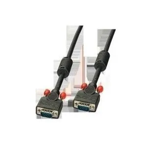 LINDY 36377 - VGA Monitorkabel DDC 15 polig HD Stecker/Stecker schwarz - 10m - VGA Monitorkabel für höchste Auflösungen, ergonomische vergossene Stecker, einfaches Festschrauben ohne Werkzeug. Ideal für Multimedia und Peripherie.