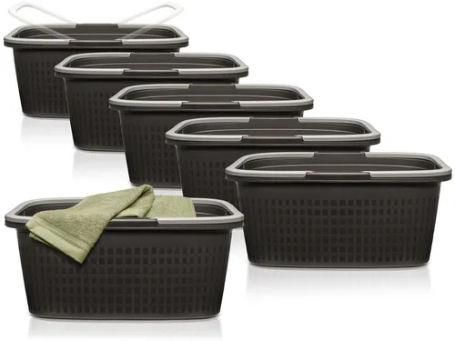 Hausfelder Wäschekorb Set (6 St) in grau von Hausfelder