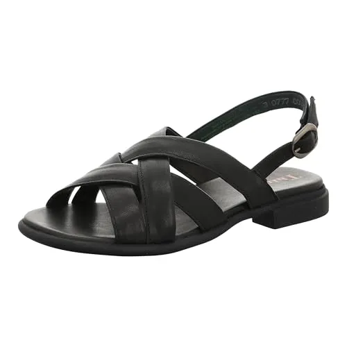 Think! Damen Delicia Pumps - Nachhaltige Wechselfußbett-Schuhe in Hibiskus - Wanderschuhe aus chromfrei gegerbtem Leder, ideal für umweltbewusste Mode. Mit flachem Absatz und Schnallenverschluss für hohen Tragekomfort.