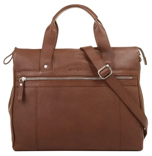 Betty Barclay Leder Shopper, cognac, 37x30x12cm - Handtasche aus 100% echtem Leder mit geräumigem Hauptfach und mehreren Fächern. Ideal für Stadtbummel oder Geschäftstermine, vielseitig tragbar als Handtasche oder Umhängetasche.