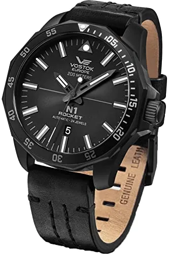 Vostok Europe Herrenuhr N1 Rocket Automatik 20 ATM in schwarz von Vostok Europe