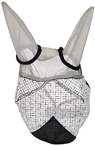 Kerbl 324516 Fliegenmaske mit Ohren-und UV-Schutz, weiß, Cob