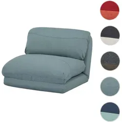 Schlafsessel HWC-E68: Schlafsofa Funktionssessel Klappsessel Relaxsessel, grau-blau - Sofas - Vielseitiger Schlafsessel mit Schlaffunktion und 5-fach verstellbarer Rückenlehne für optimalen Sitz- und Schlafkomfort. Ideal für Gäste oder entspannte Abende.