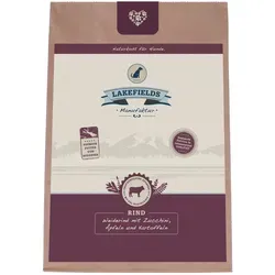 Lakefields Trockenfleisch-Menü Rind für ausgewachsene Hunde, 1 kg
