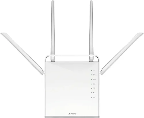 Router Wi-Fi Dual Band 1200 Mbits - Router für schnelles Internet mit bis zu 1200 Mbit/s, ideal für Streaming und Gaming. Ausgestattet mit 4x Gigabit LAN-Anschlüssen und USB 3.0 für einfache Dateifreigabe.