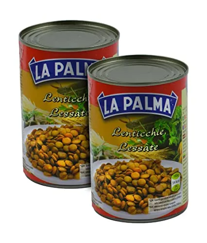 Food-United BRAUNE LINSEN gekocht 2x 420ml ATG 240g Dose Konserve Tellerlinsen passend für deftige Suppen Aufläufe Linsen-Eintopf oder auch für eine schwäbische Linsensuppe mit Spätzle