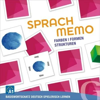 SPRACHMEMO Farben / Formen / Strukturen: Basiswortschatz Deutsch spielerisch lernen / Sprachspiel