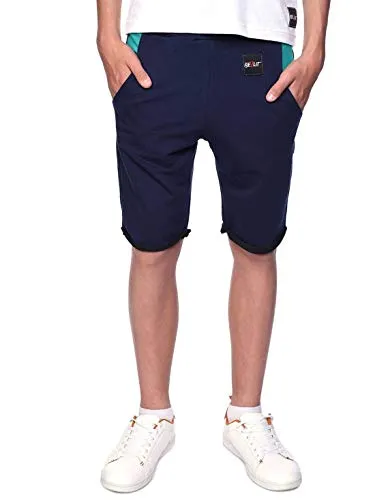 BEZLIT Kinder Jungen Shorts Kurze-Hose Bermuda Capri-Short Hosen Strech 30069 Navy-Grün 164