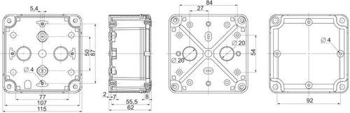 Schneider Electric Industriegehäuse NSYTBS11116 Leergehäuse Industriegehäuse