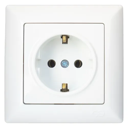 Gunsan Visage Steckdose Schutzkontakt Unterputz Glanz Weiss-Optik Weiß