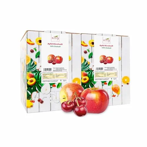 Pfannenschwarz Apfel-Kirschsaft 100% Direktsaft, 2er Pack (2x5 l Bag in Box)