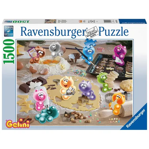 Ravensburger 16713 Gelinis Weihnachtsbäckerei Puzzle - Klassisches 1500 Teile Puzzle mit zauberhaftem Weihnachtsmotiv, ideal für Puzzleliebhaber ab 14 Jahren. Höchste Ravensburger Qualität für perfekte Passgenauigkeit und ein unvergessliches Puzzelerlebnis.