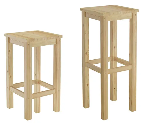 ERST-HOLZ Barhocker aus Kiefer Massivholz