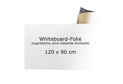 ESENG Magnettafel Whiteboard-Folie – Zuschnittbare magnetische Folie - Praktische Whiteboard-Folie (120x90 cm), einfach zuschneidbar und ideal für kreative Anwendungen. Magnetisch und ohne klebende Rückseite für flexible Nutzung.