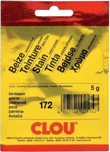 Clou Beize / Pulver-Beize wasserlöslich Nr. 172 birnbaum 10g