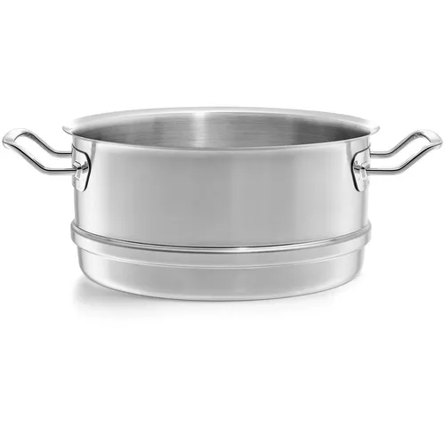 Fissler Original-Profi Collection Dämpfeinsatz (Ø 28 cm) - Dampfgarer aus hochwertigem 18/10 Edelstahl, rostfrei und spülmaschinengeeignet. Praktische Mess-Skala und breiter Schüttrand für einfaches Ausgießen.