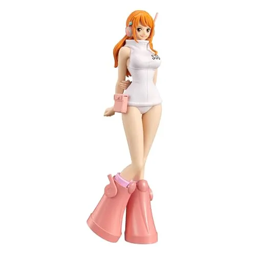 Banpresto Actionfigur Nami One Piece - DXF The Grandline Series - Egg Head 16 cm - Actionfigur für Kinder, handgefertigt aus PVC, mit Basisständer und umweltfreundlicher Verpackung – ein Muss für One Piece-Fans!