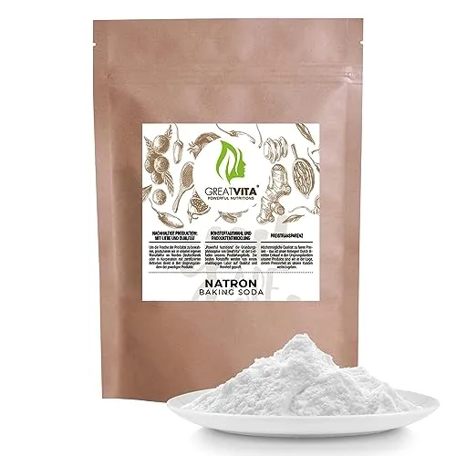 Natron Pulver 2.4kg Lebensmittelqualität E500ii von GREAT VITA