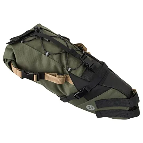 AGU Seat-Pack Satteltasche 10L - Wasserabweisend und Reflektierend - Fahrradtasche mit 10L Volumen, wasserabweisend für trockene Touren und reflektierende Elemente für mehr Sicherheit. Ideal für Bikepacking und einfache Montage.