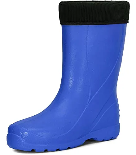 Ladeheid Damen leichte Eva Thermo Gummistiefel LADW002 - Kornblume 817, 37 EU - Wanderschuhe für Damen, wasserfest und ideal für alle Jahreszeiten dank herausnehmbarem Innenschuh. Leicht und rutschfest, perfekt für Gartenarbeit und Spaziergänge.